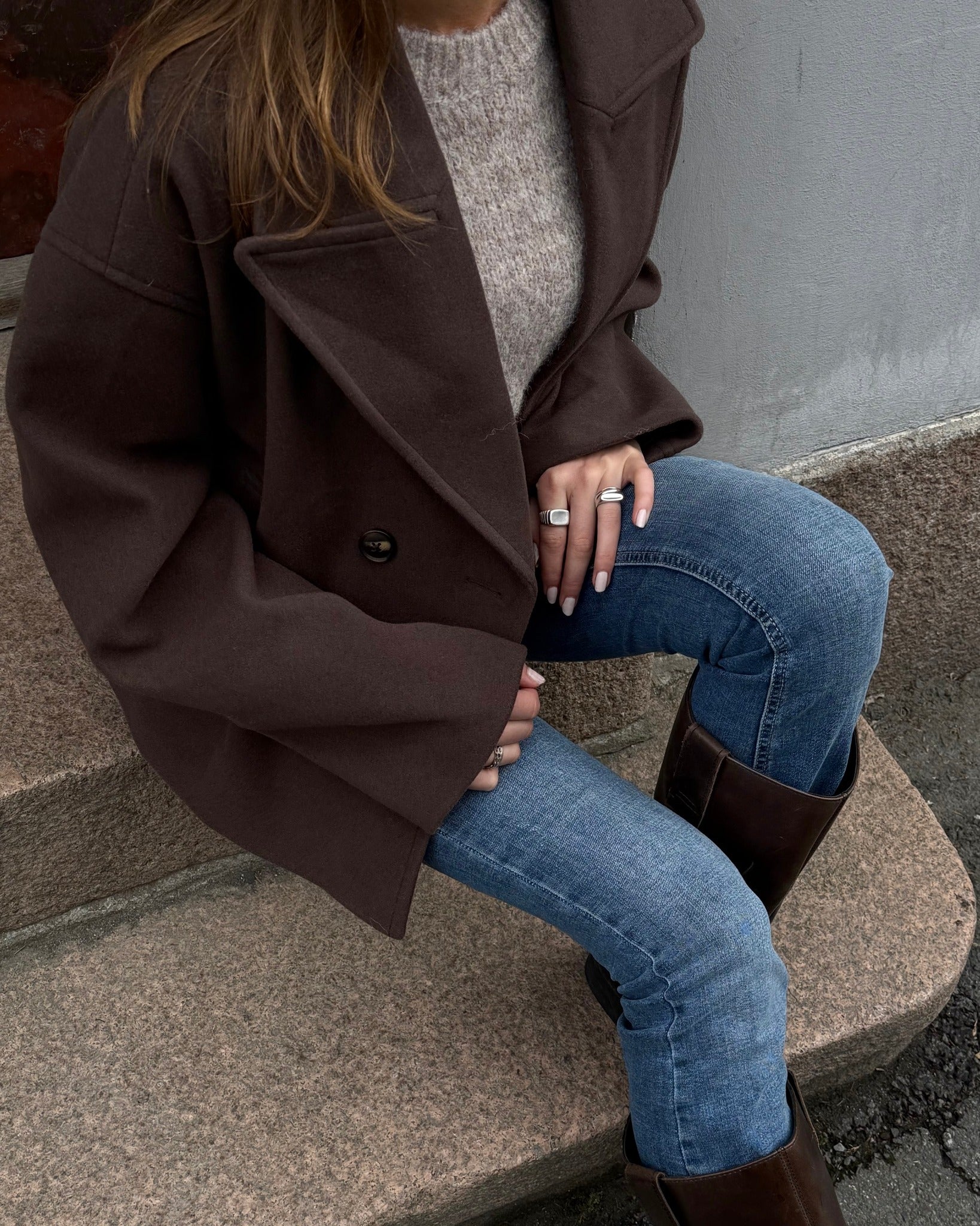 VMVINCELINE Jacket - Chocolate Brown